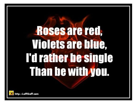 8 Funny Bitter Anti Valentine's Day Poems! | LaffGaff