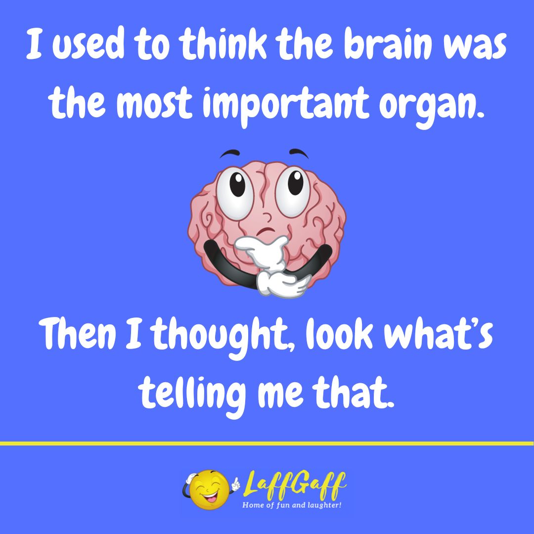 Brain joke from LaffGaff.