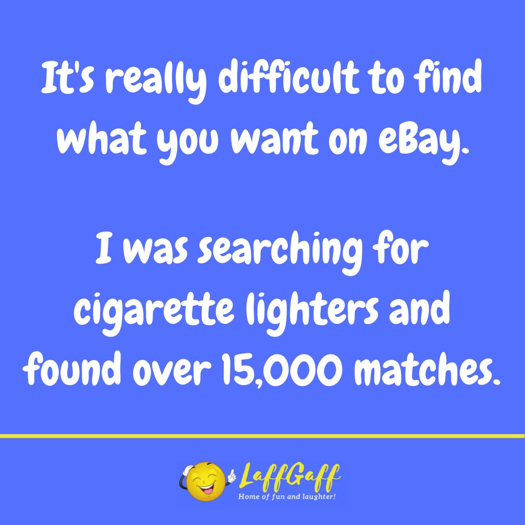 eBay joke from LaffGaff.