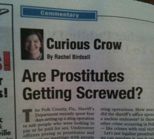 Prostitutes Funny Headline