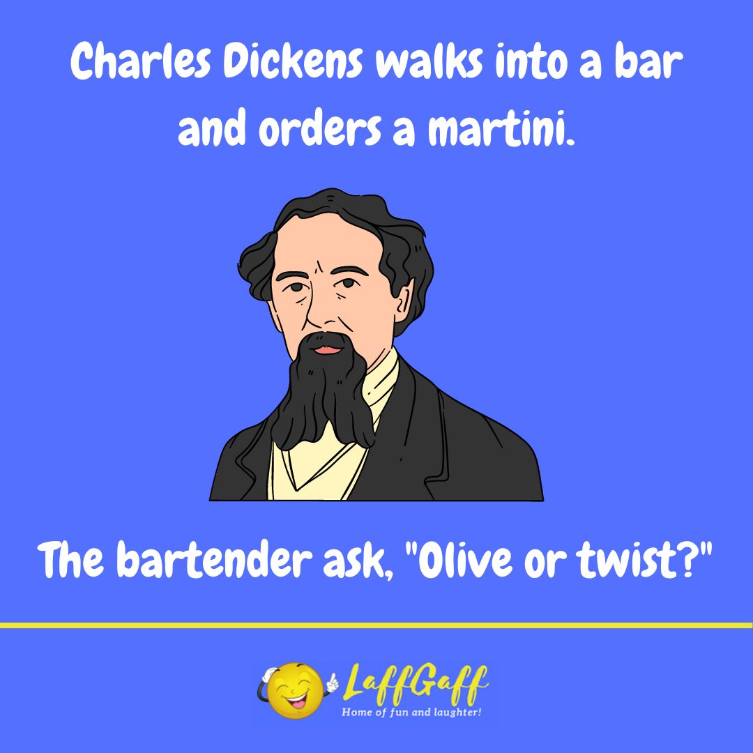 Charles Dickens joke from LaffGaff.