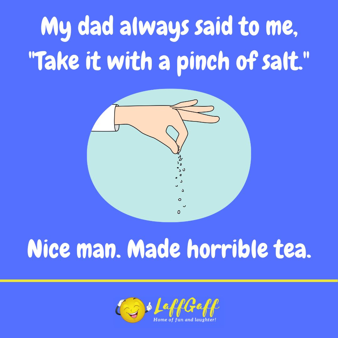 Dad advice joke from LaffGaff.