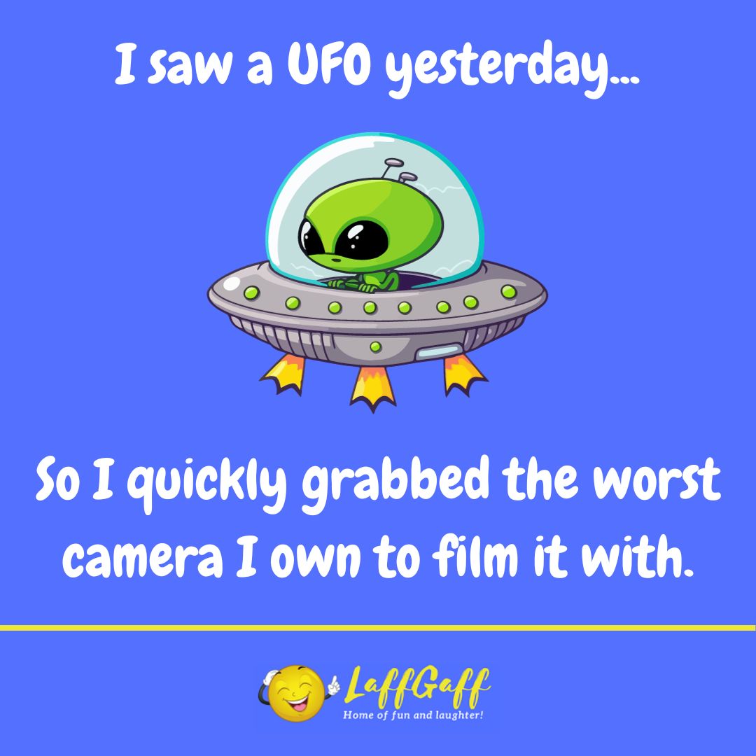 UFO joke from LaffGaff.