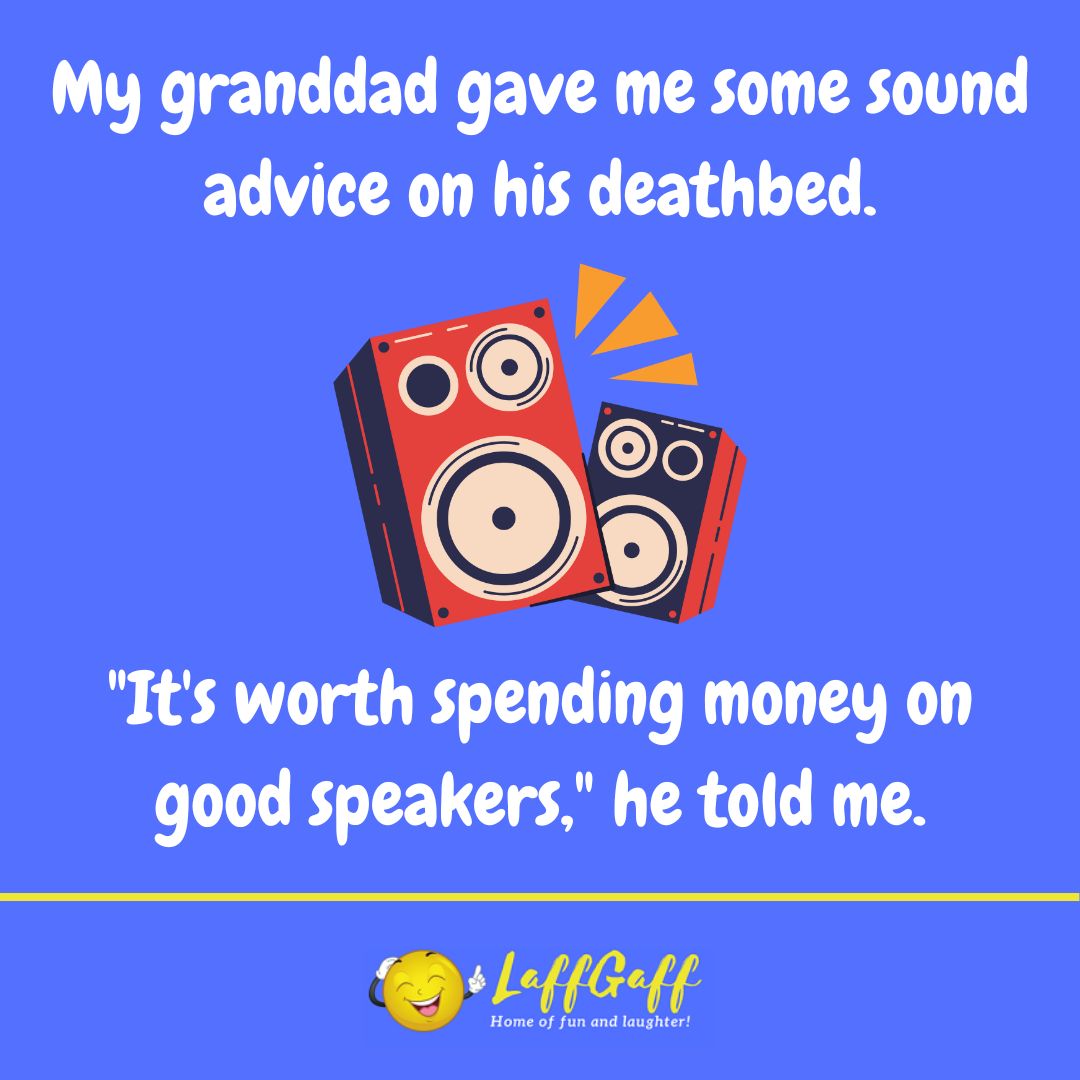 Granddad advice joke from LaffGaff.