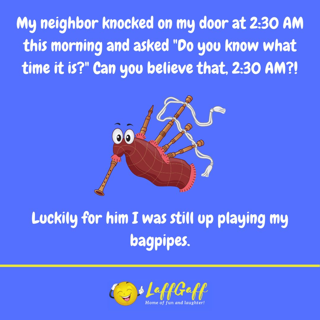 Neighbor joke from LaffGaff.
