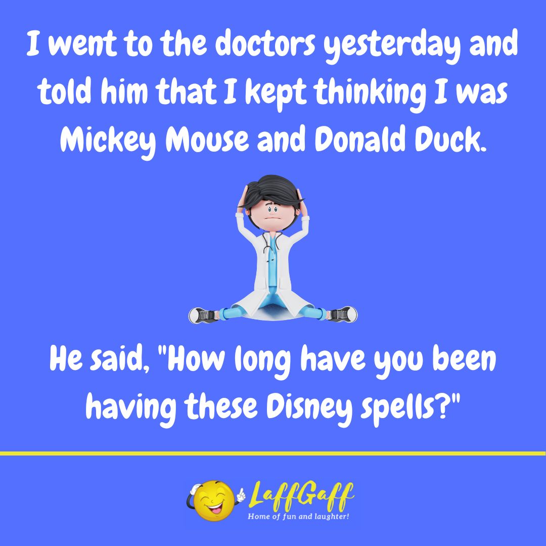 Disney joke from LaffGaff.