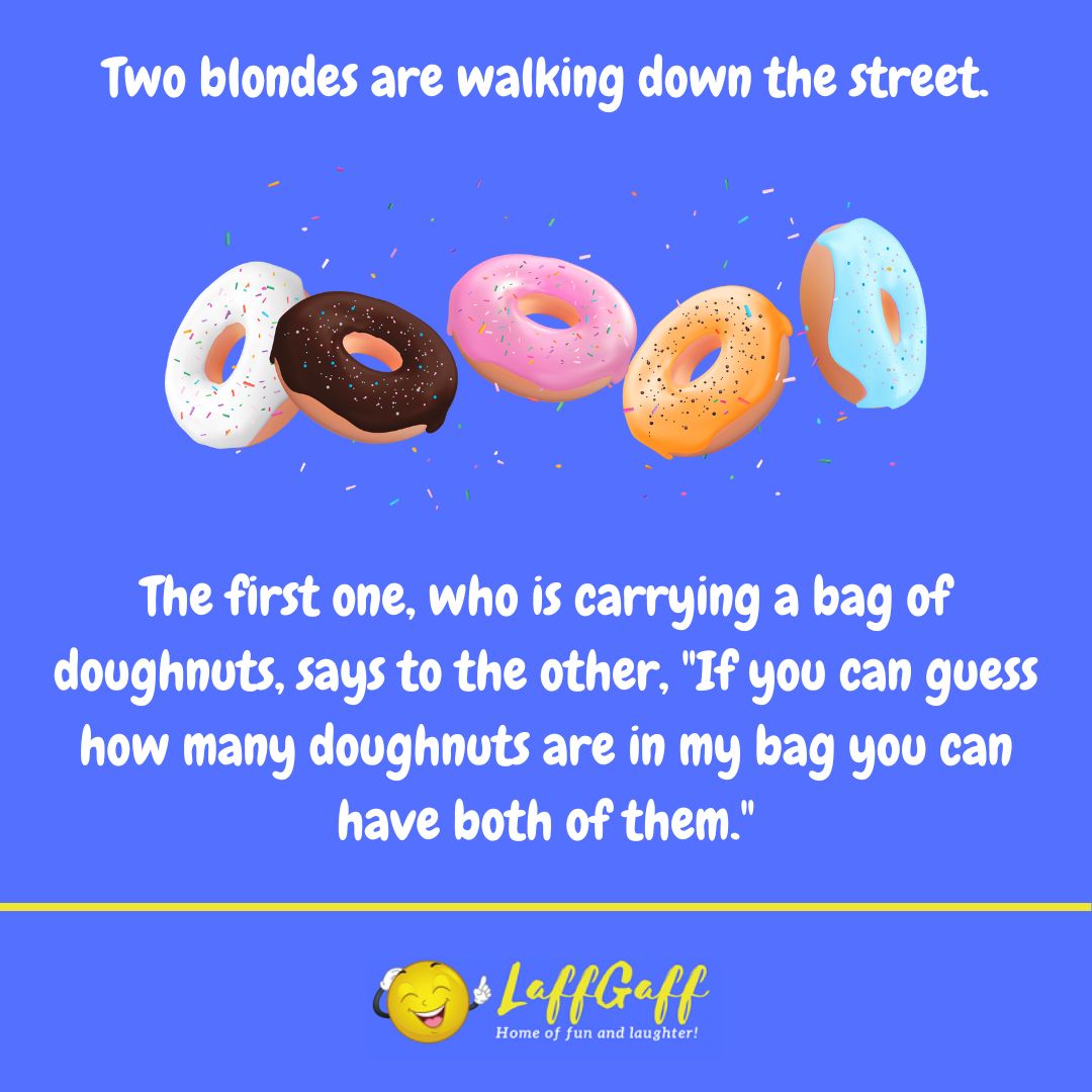How many doughnuts joke from LaffGaff.