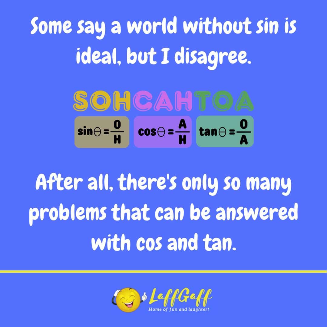 A world without sin joke from LaffGaff.