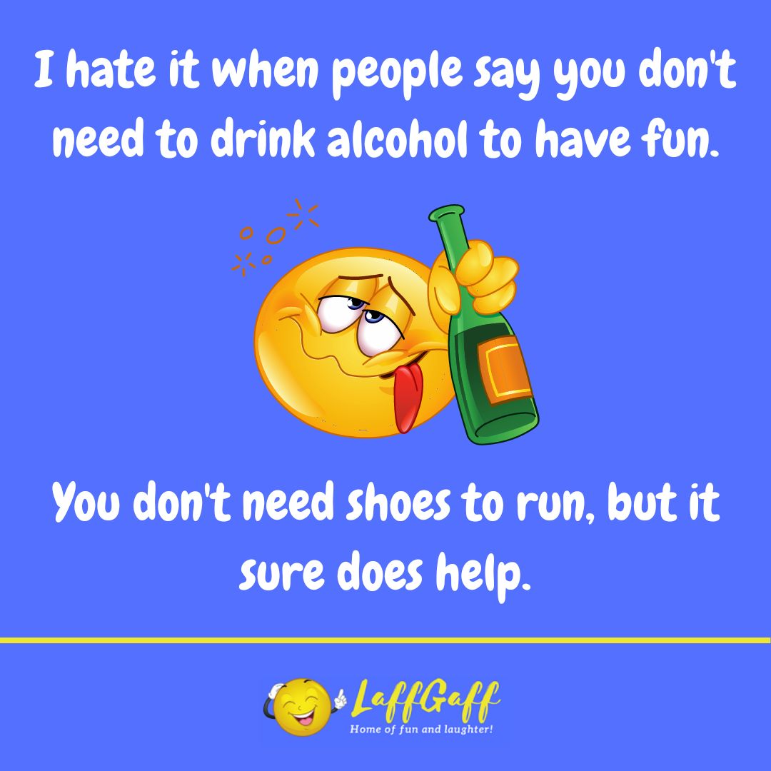 Alcohol fun joke from LaffGaff.