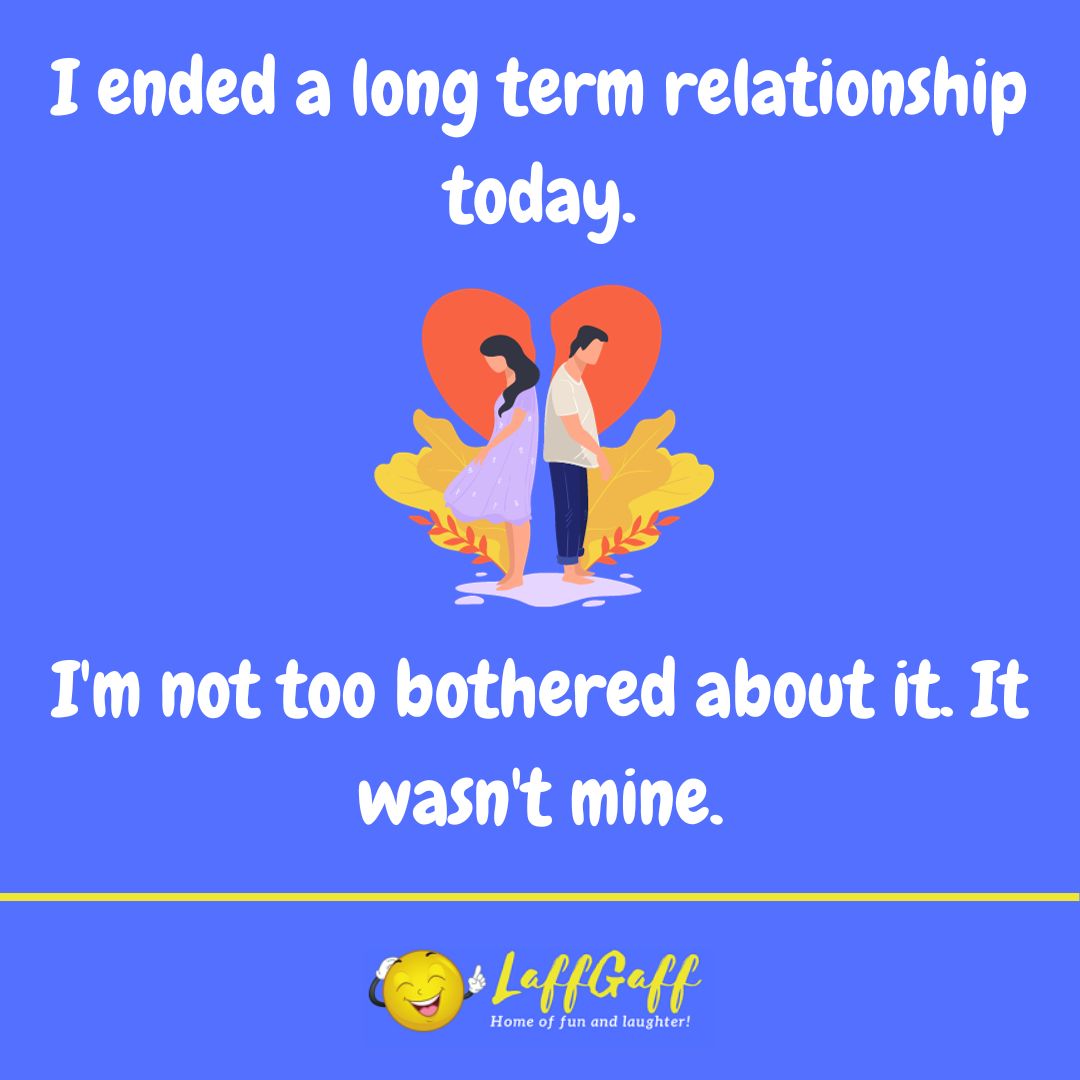 Long term relationship joke from LaffGaff.
