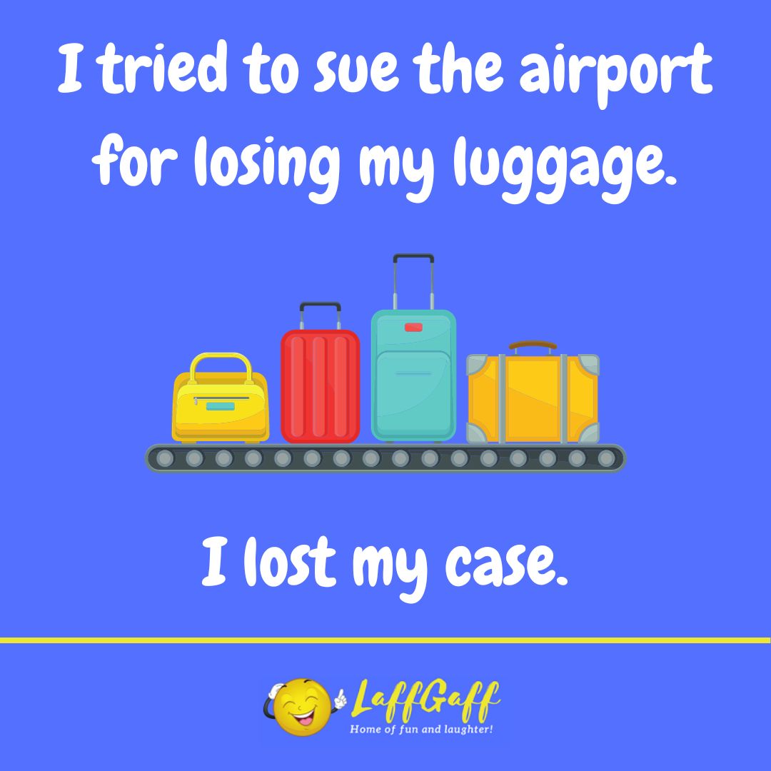 Airport joke from LaffGaff.