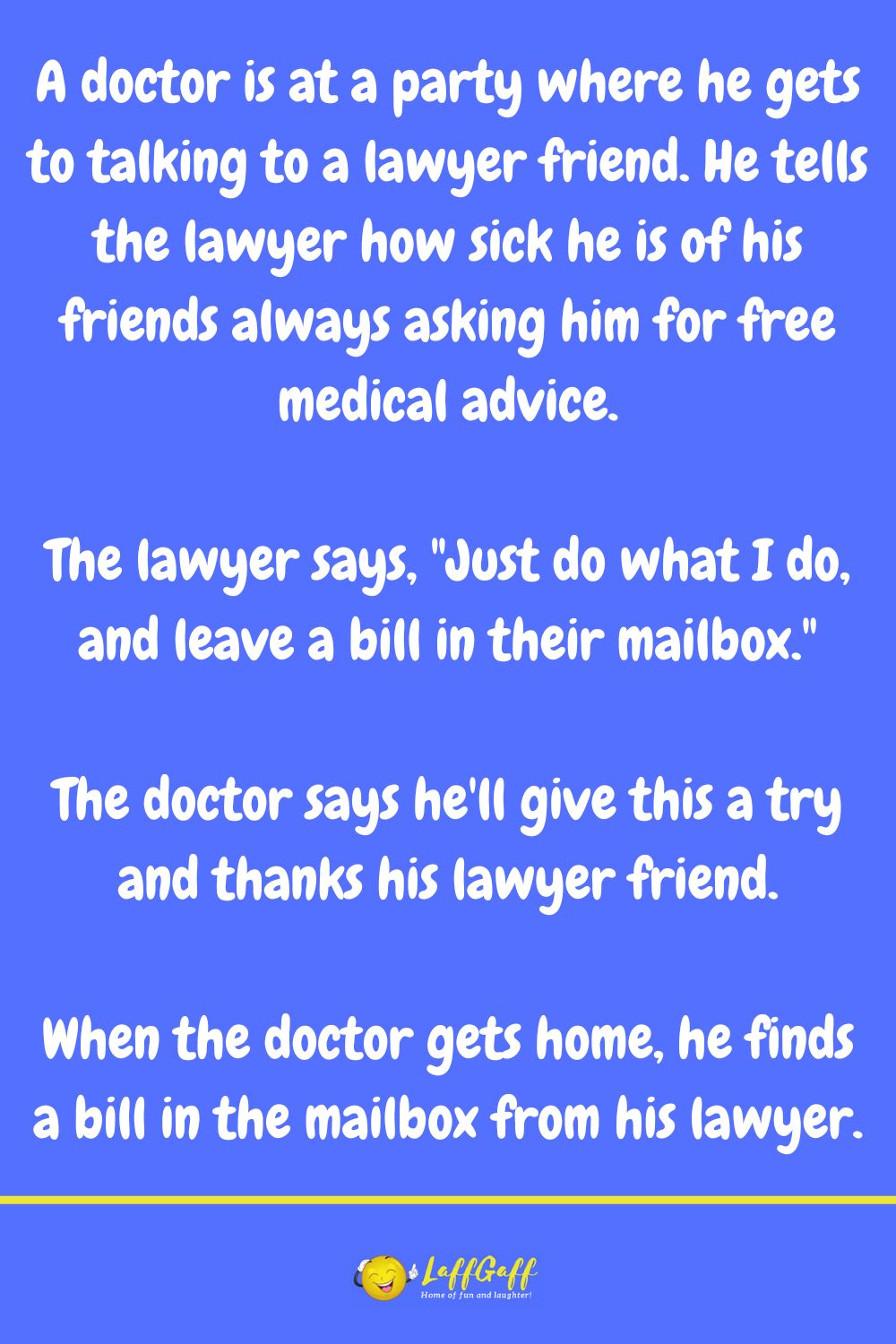 Lawyer joke from LaffGaff.