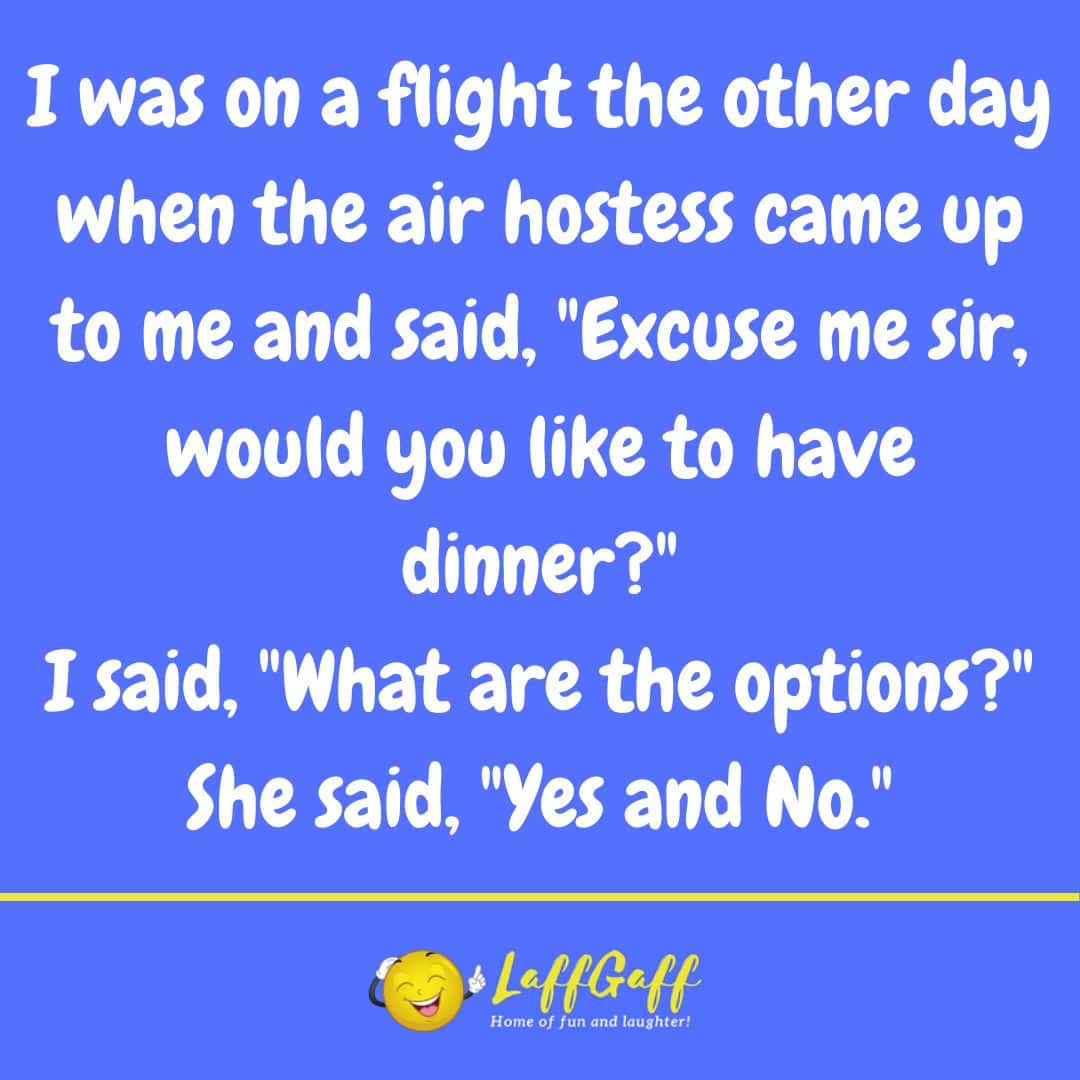 Air Hostess Joke - Funny Joke From LaffGaff, Home Of Laughter