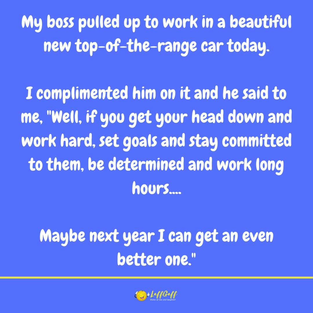 New car joke from LaffGaff.