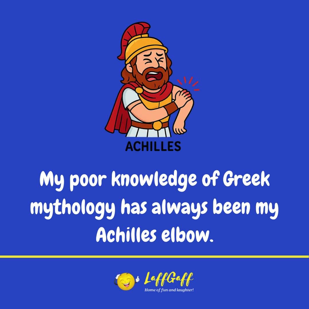 Greek mythology joke from LaffGaff.