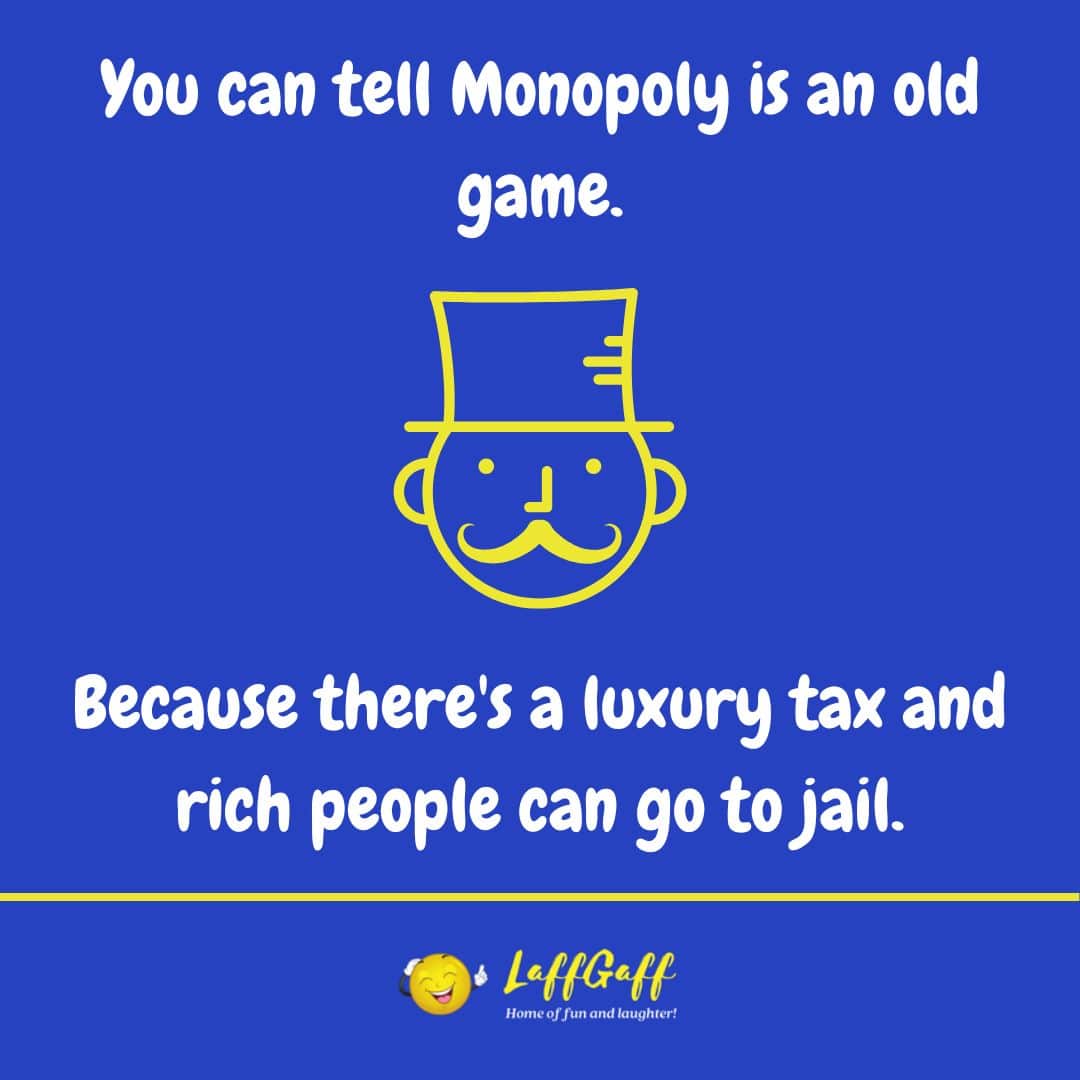 Monopoly board game joke from LaffGaff.