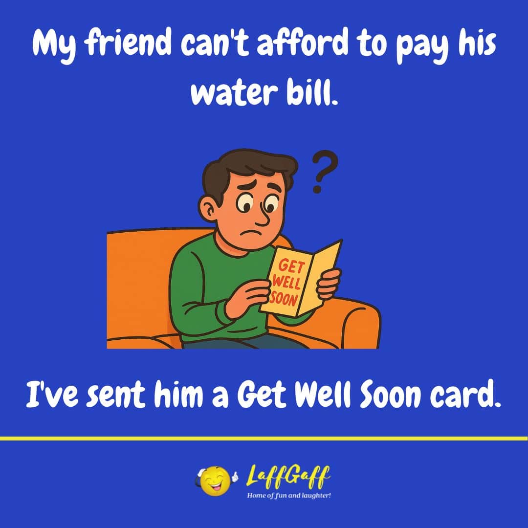 Water bill joke from LaffGaff.
