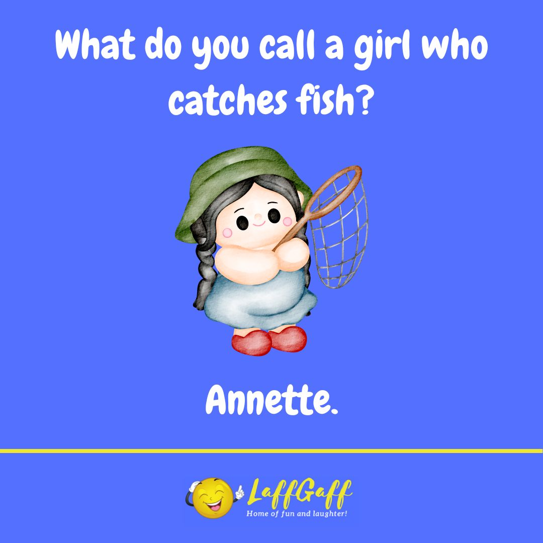 Fish catcher joke from LaffGaff.