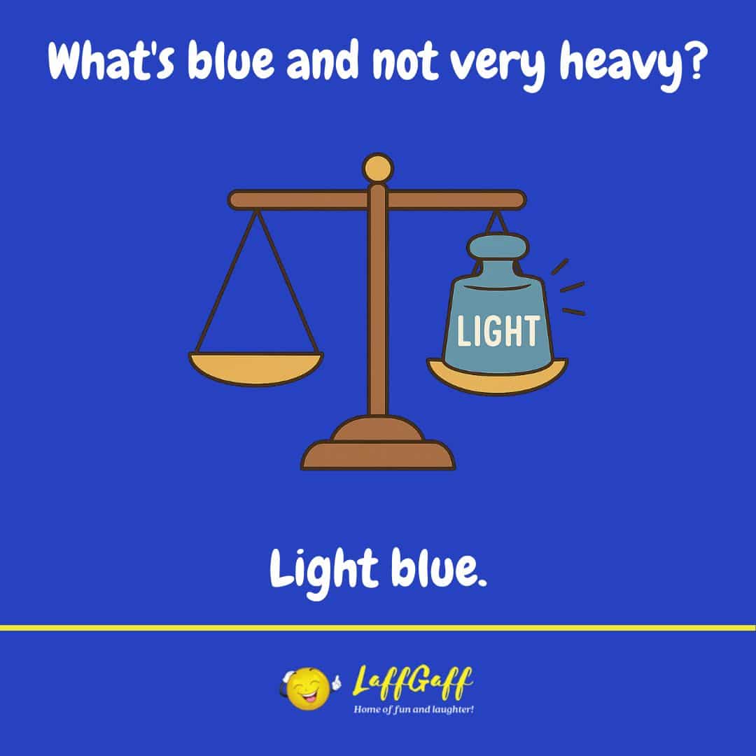 Not heavy joke from LaffGaff.