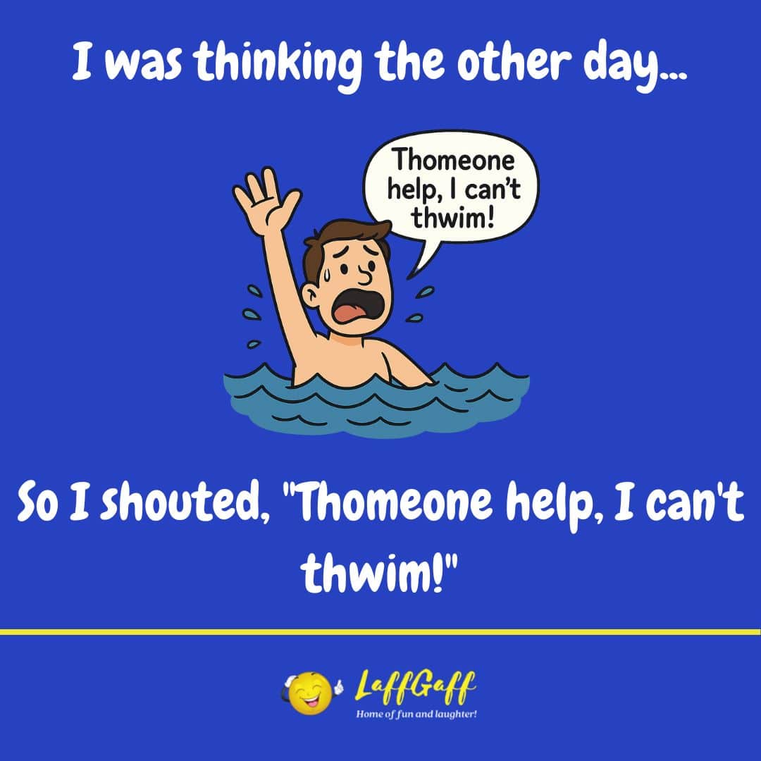 Joke about thinking from LaffGaff.