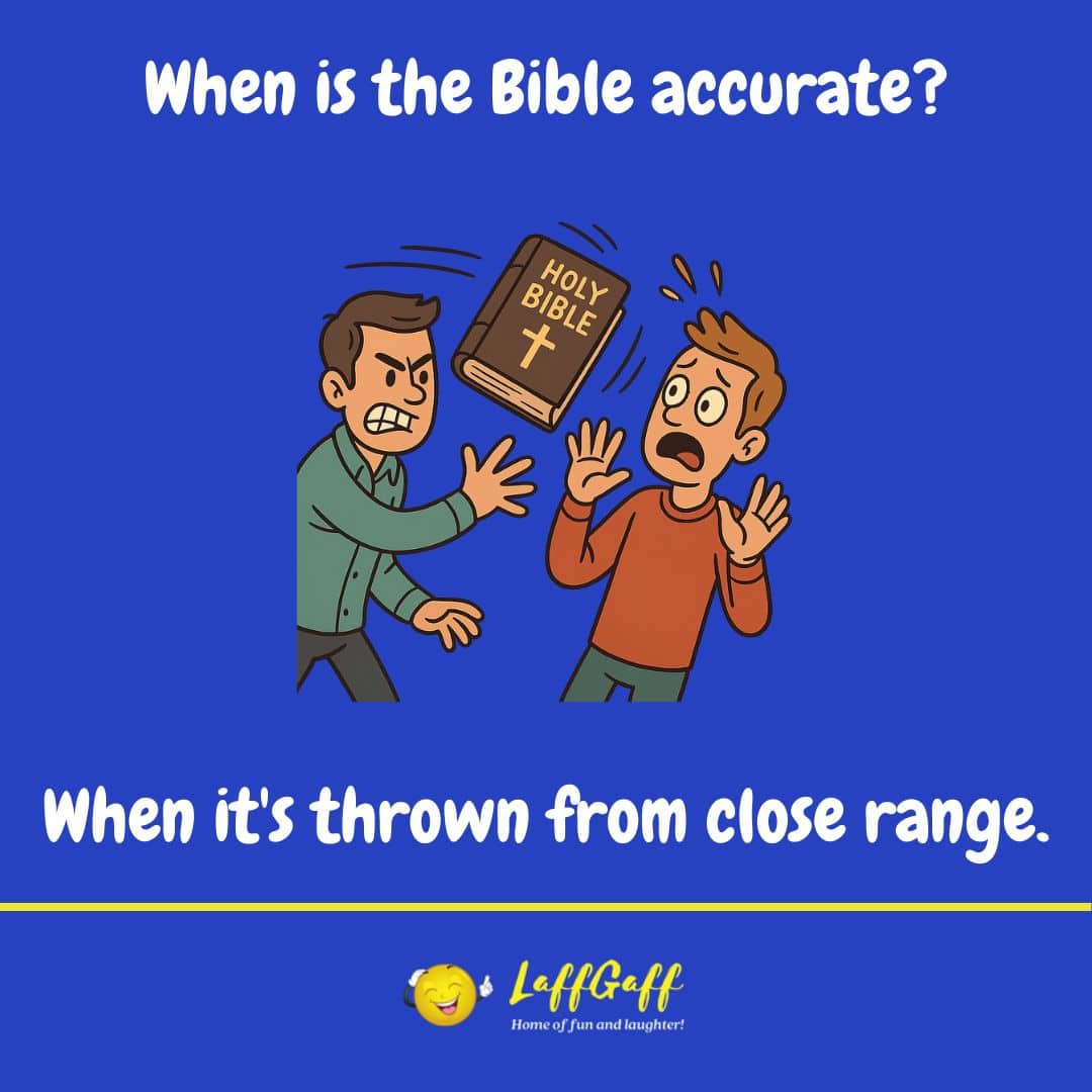 Biblical accuracy joke from LaffGaff.