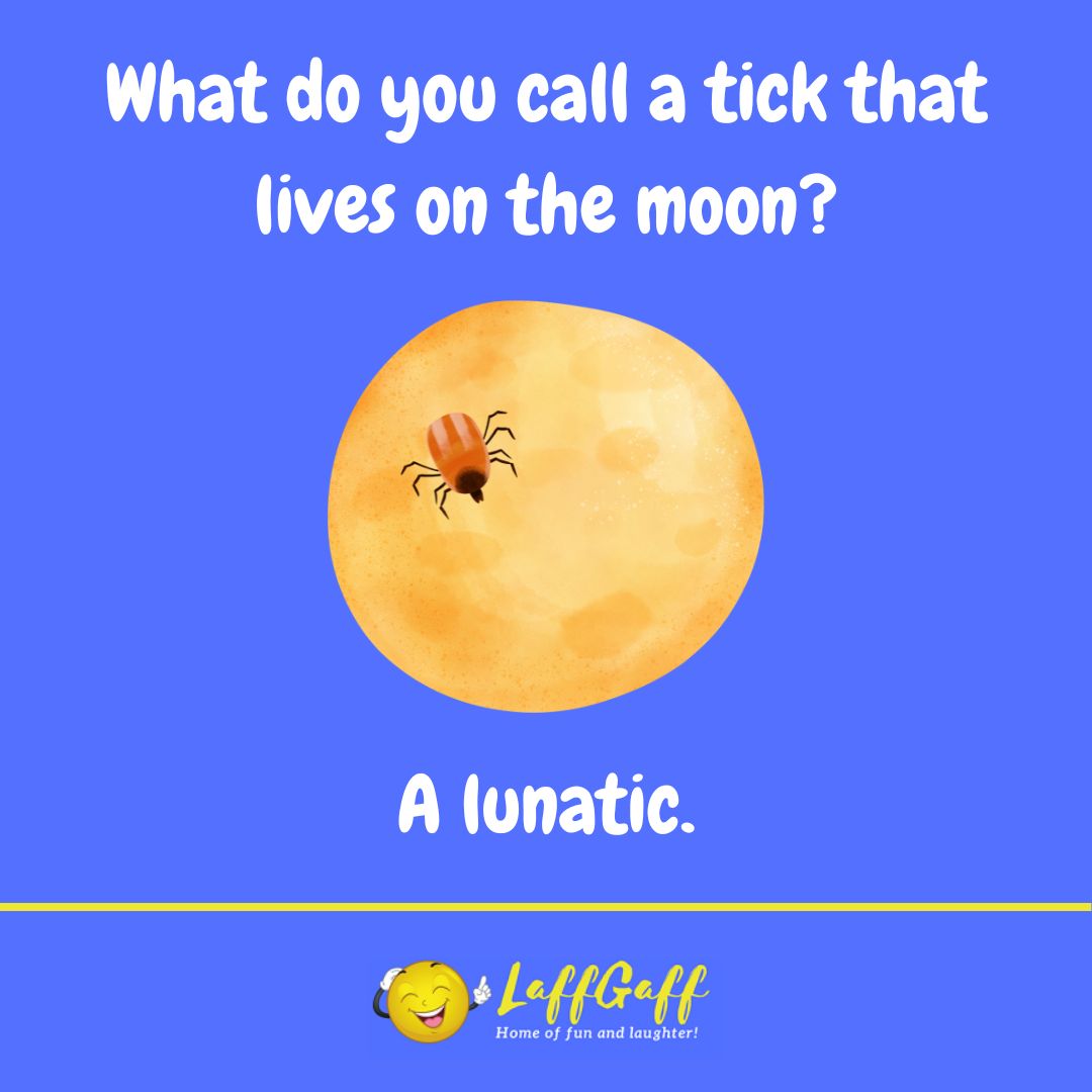 Moon tick joke from LaffGaff.