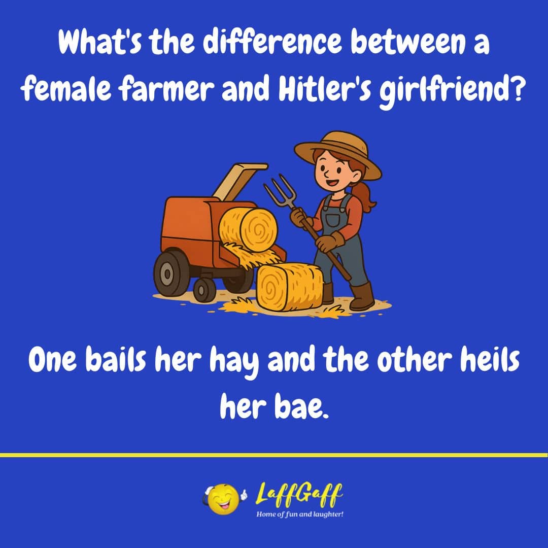 Hitler's girlfriend joke from LaffGaff.