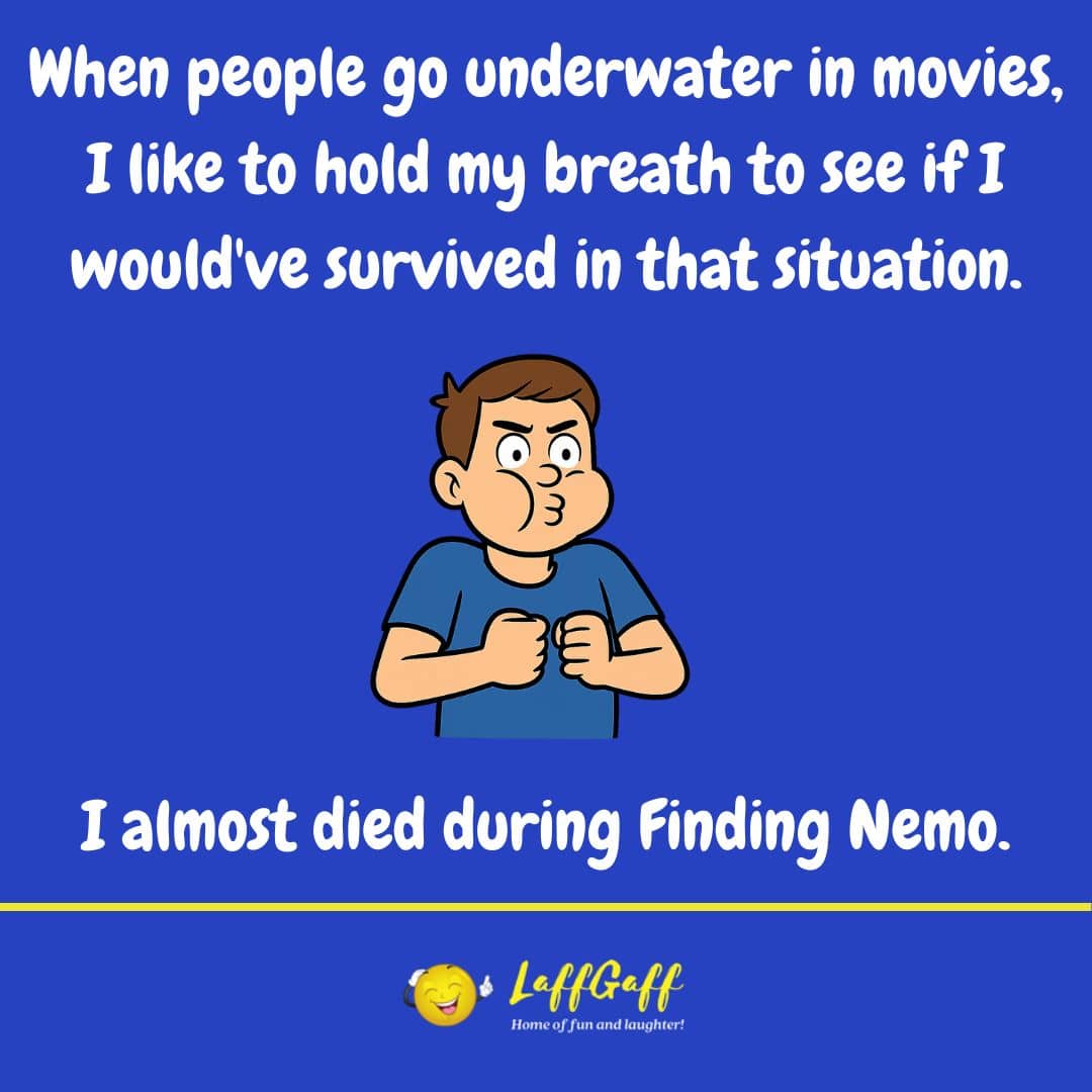 Underwater joke from LaffGaff.