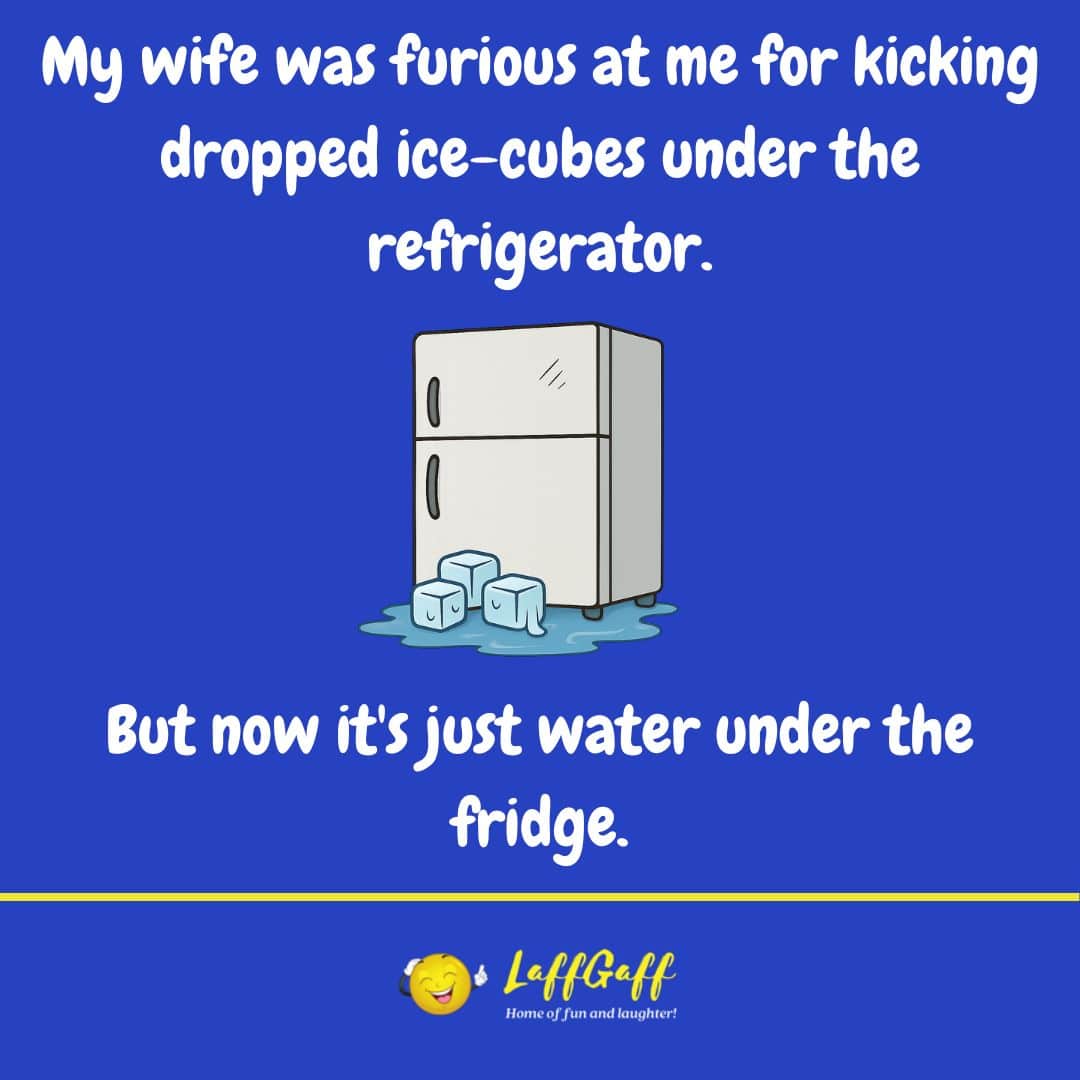 Ice cube joke from LaffGaff.