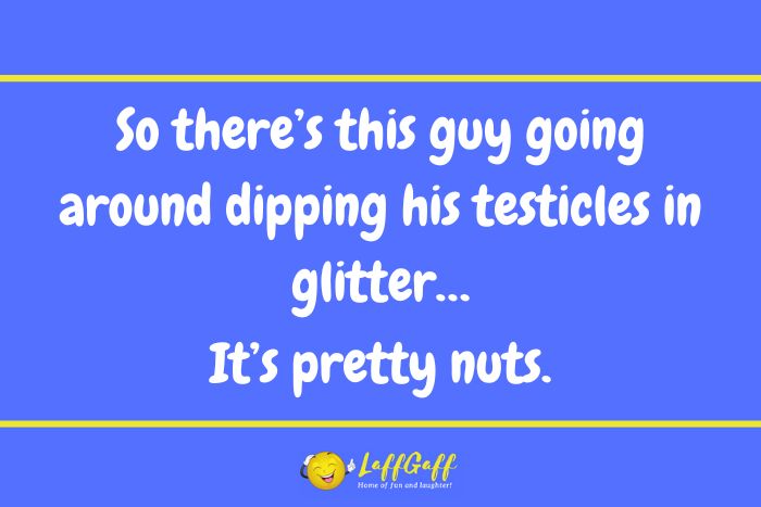 Funny glitter joke from LaffGaff.