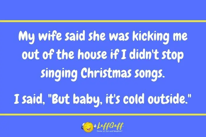 Christmas songs joke from LaffGaff.