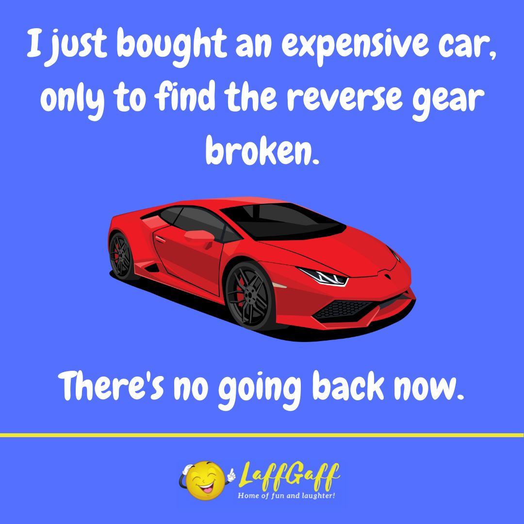 Expensive car joke from LaffGaff.