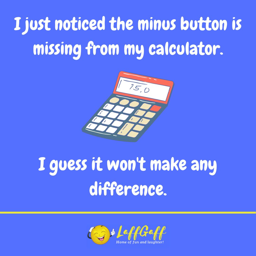 Calculator joke from LaffGaff.