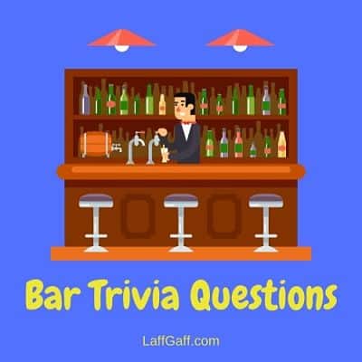 A collection of free bar trivia questions to test your general knowledge.