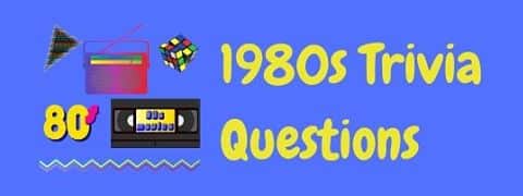 Header image for a page to test your memory with fun 80s trivia questions and answers.