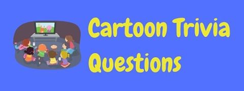 Header image for a page featuring cartoon trivia questions and answers.