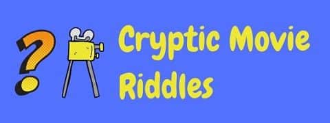 Header image for a page of cryptic movie riddles.