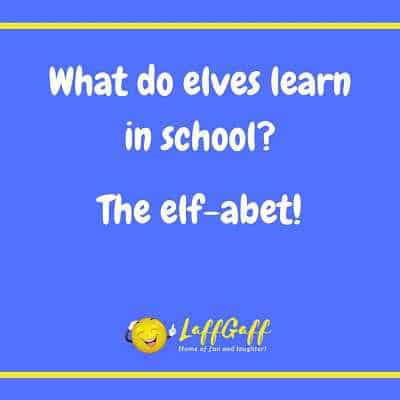 Image file for elf school joke.