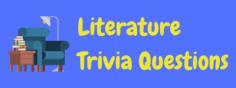 Header image for a page of literature trivia questions and answers.