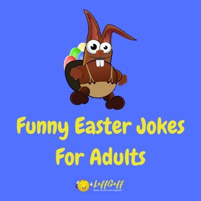 Featured image for a page of funny Easter jokes for adults.