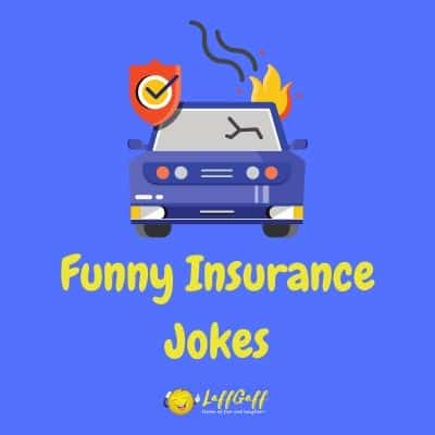 28 Funny Insurance Jokes And Bonus One Liners | LaffGaff