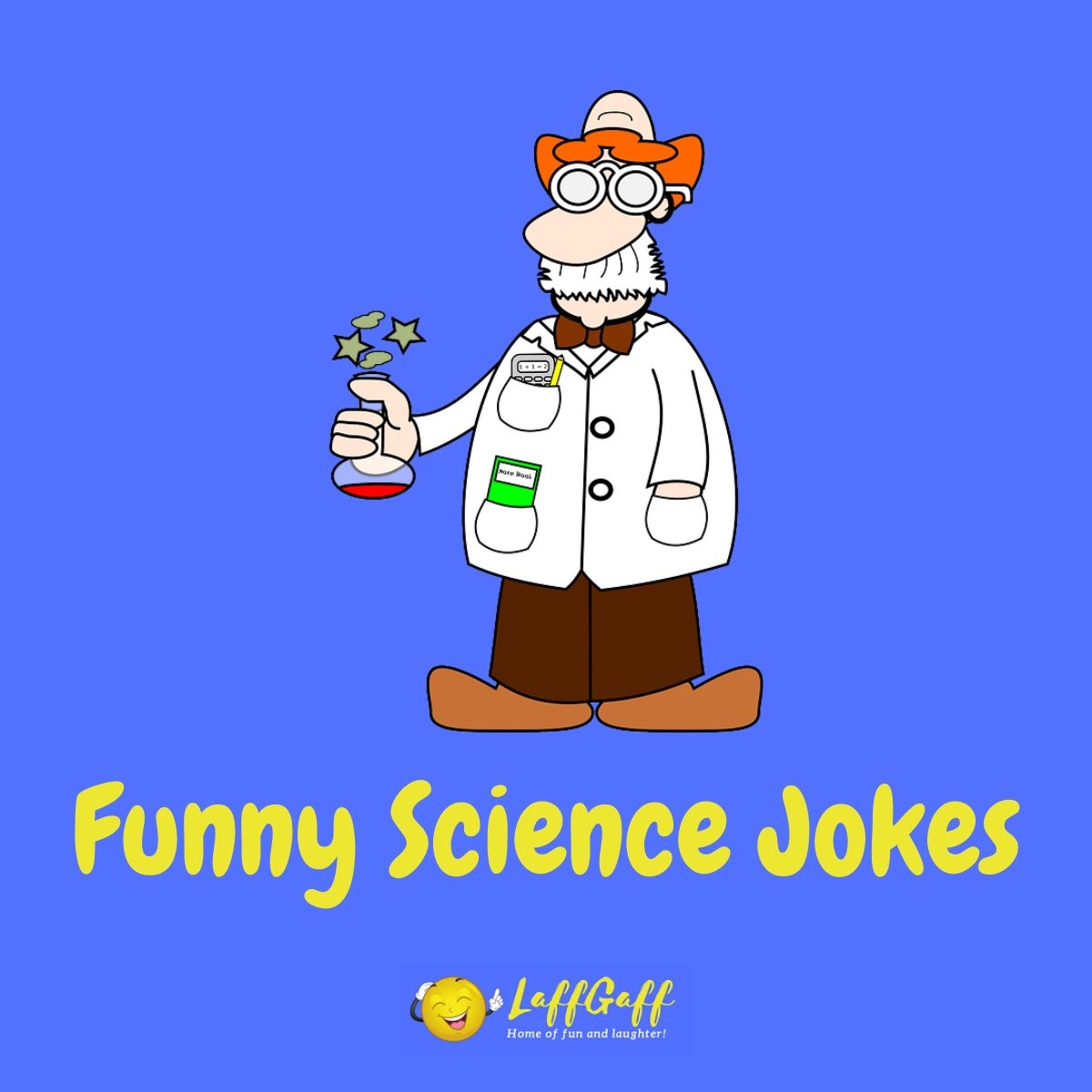 Featured image for a page of funny science jokes.