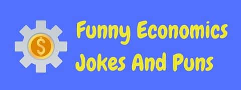 Header image for a page of funny economics jokes and puns.