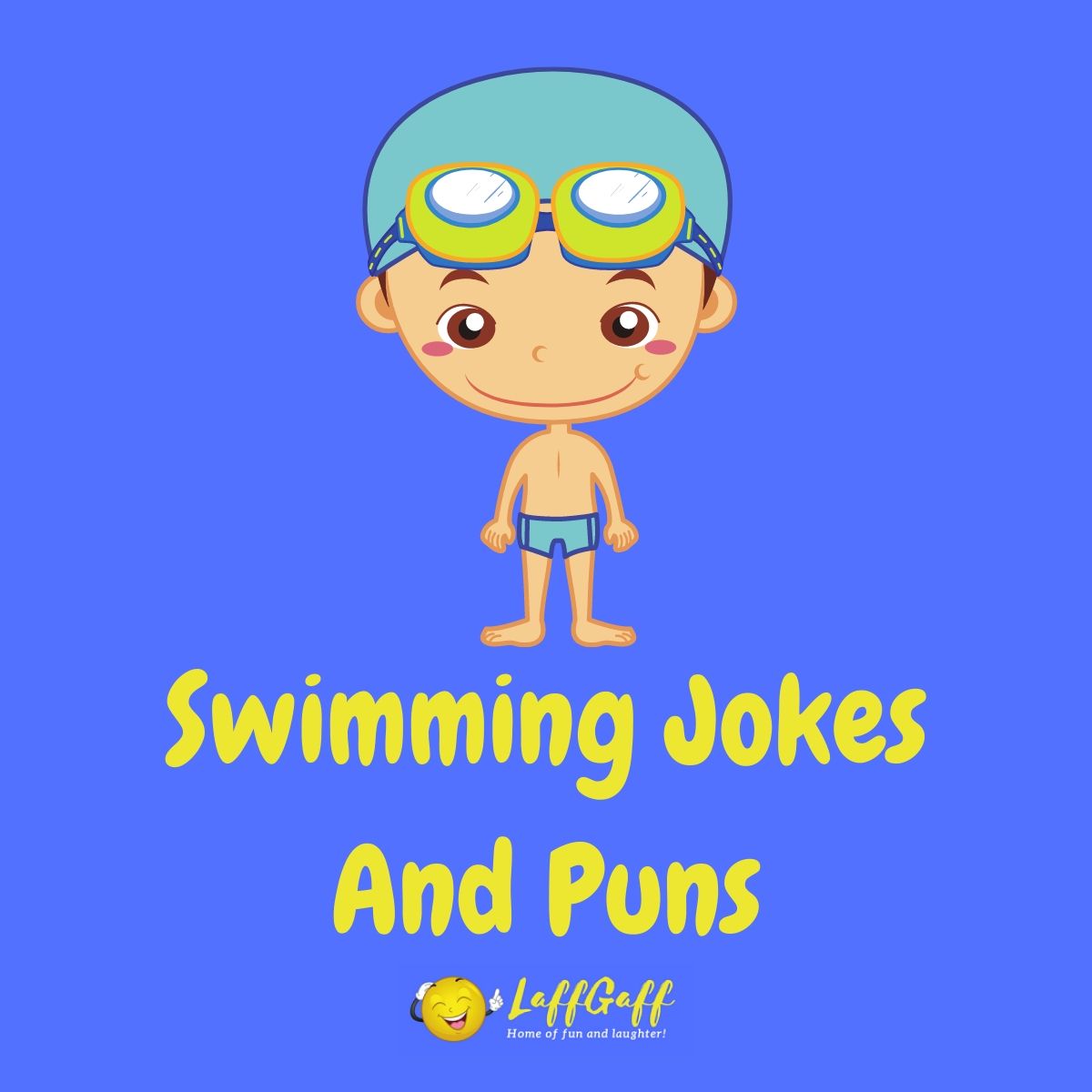 Featured image for a page of funny swimming puns and jokes.