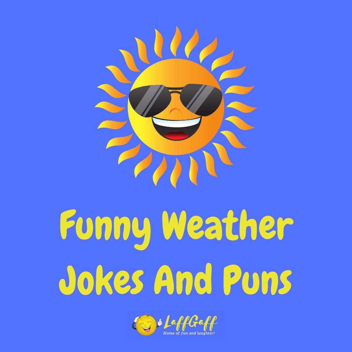 Featured image for a page of funny weather jokes and puns.