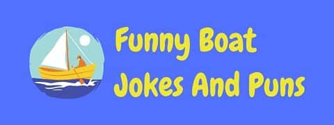 Header image for a page of funny boat jokes and puns.