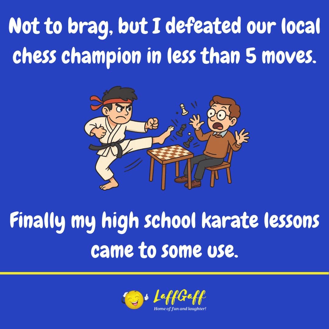 Chess cahmpion joke from LaffGaff.