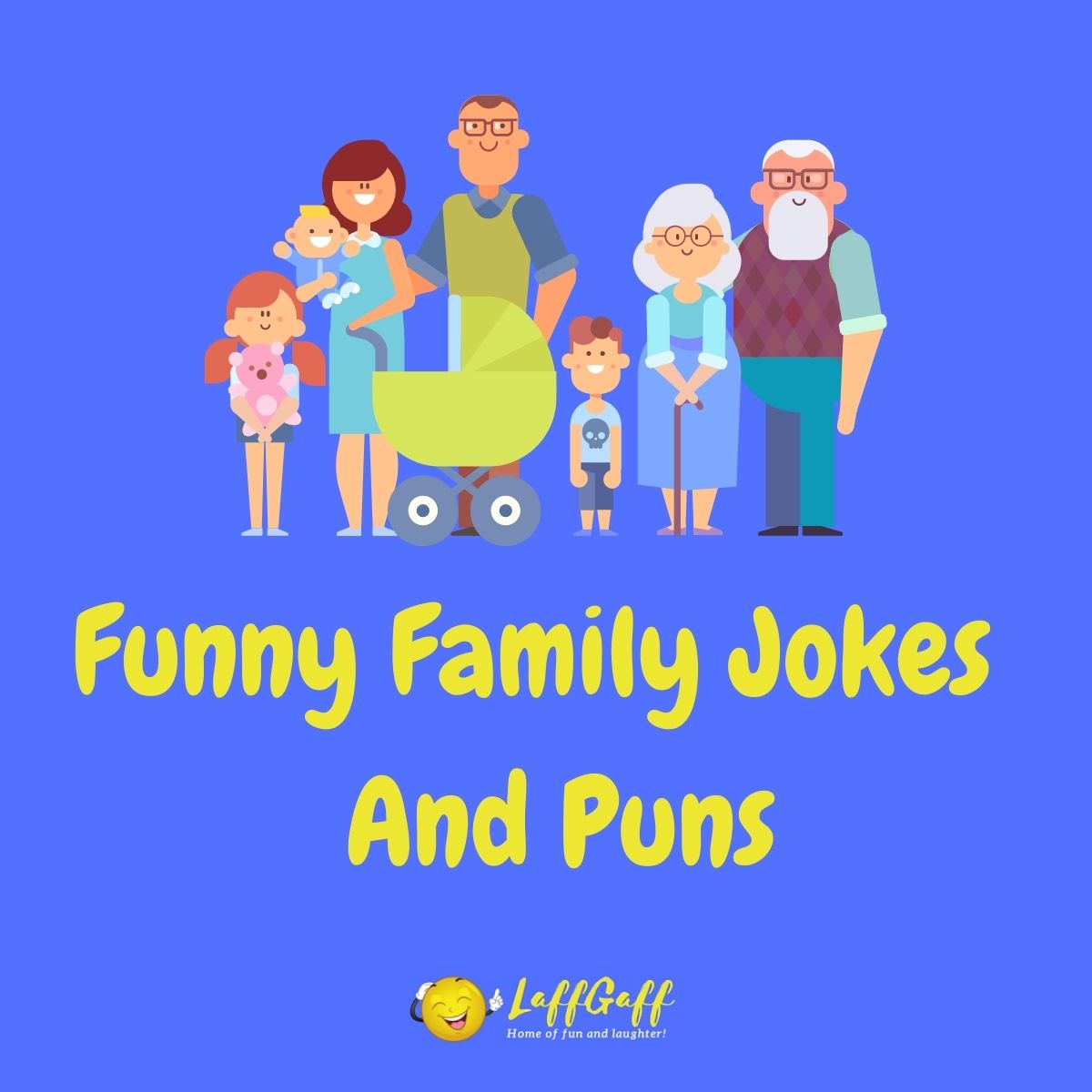 Featured image for a page of funny family jokes and puns.