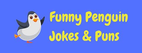 Header image for a page of funny penguin jokes and puns.