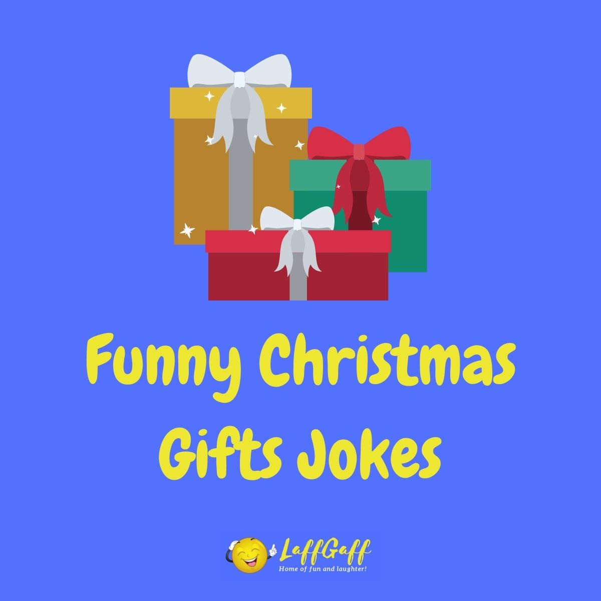 Featured image for a page of funny Christmas gifts jokes.